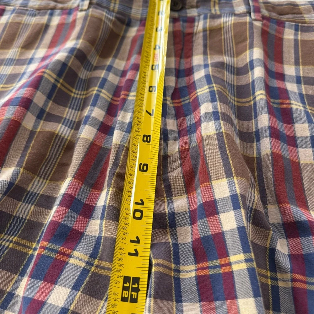 Vintage Polo Ralph Lauren Shorts Mens 40‎ Multicolored Plaid 12 Inch Inseam